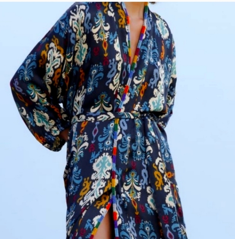 Zara Multicolor Patterned Dress